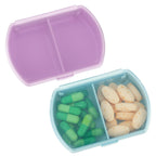 Sibba Pill Organizer Medicine Box Case Container Medication Supplement Kit Pocket Holder Bottle Dispenser 2 Times A Day Pillbox 