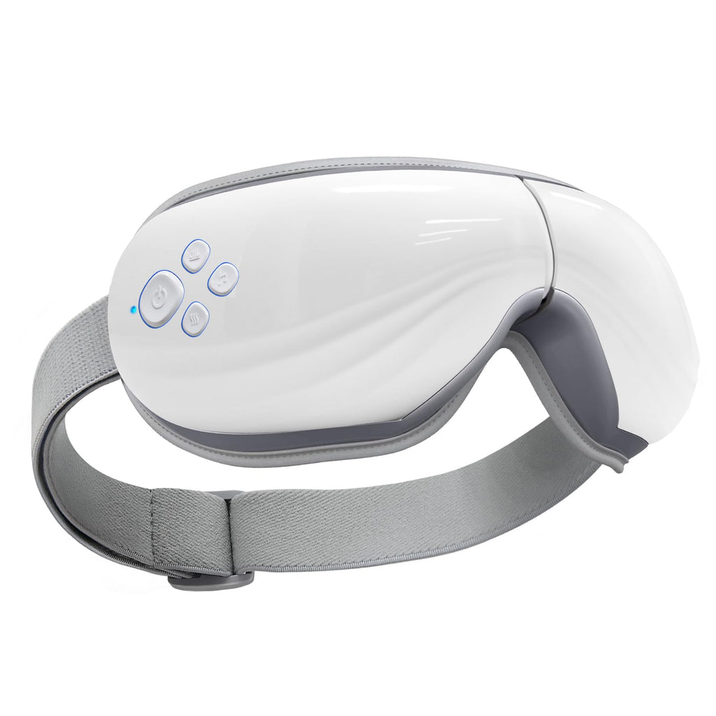 Mynt 5-Mode Eye Massager with Heat and Bluetooth Capability, Folding Heated Eye Massager, Heating Eye Massage with Voice Announc