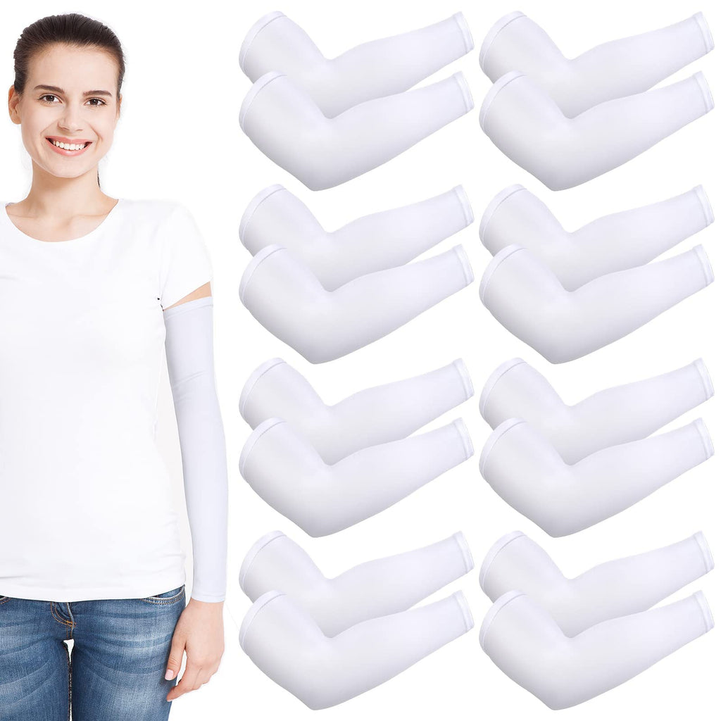 Eurzom 8 Pairs Eczema Sleeve for Adult Teens Eczema Psoriasis Unisex Arm Leg Sleeve for Women Men UV Protection Sleeves(Small)