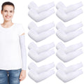 Eurzom 8 Pairs Eczema Sleeve for Adult Teens Eczema Psoriasis Unisex Arm Leg Sleeve for Women Men UV Protection Sleeves(Small)