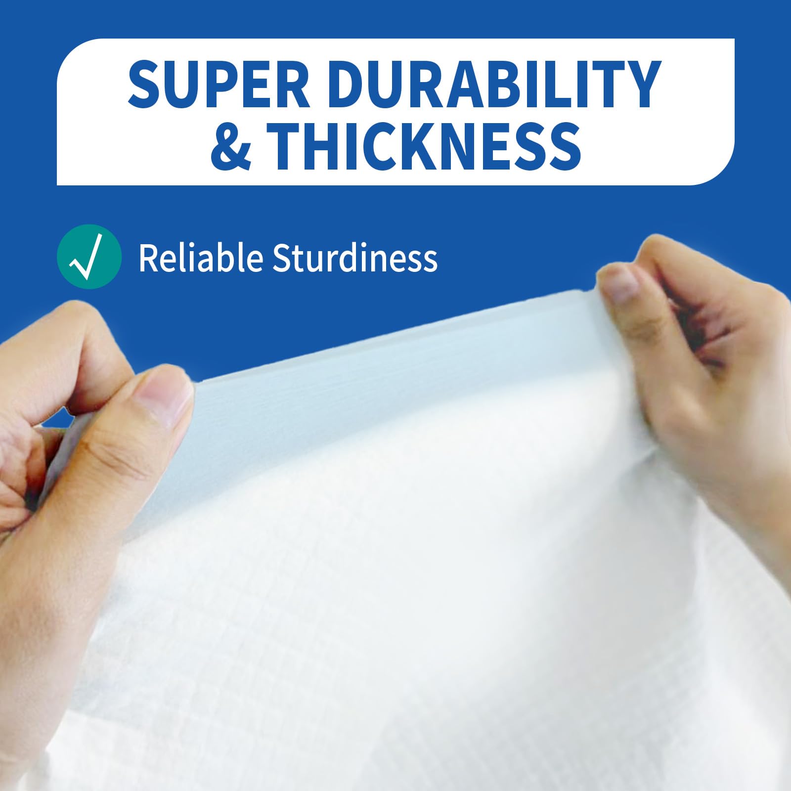 DAFI Disposable Incontinence Bed Pads Thick Underpads, Effective Odor Control Pee Pads, Chucks Pads (1, 3X-Large/10 Pads)
