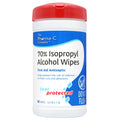 Pharma-C 70% Isopropyl Alcohol Wipes [40 wipes] - IPA First Aid Antiseptic Wound Cleaner with Moisture Lock Lid. For minor cuts,