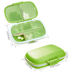 1Pack Travel Pill Organizer, 8 Compartments Portable Pill Case, Small Pill Box for Pocket Purse Portable Medicine Vitamin Contai