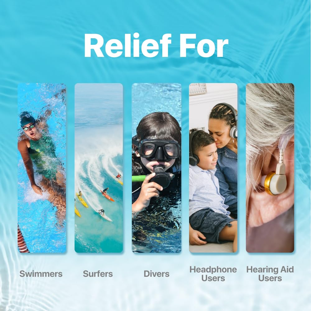 Whisper Ear Drops | 2oz | USA | All Natural Swimmers Ear Drops for Adults with Itchy Ears | Swimmer's Ear Drops Combat Swimmers