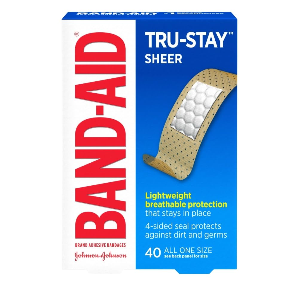 BAND-AID Comfort-Flex Sheer Adhesive Bandages, All One Size 40 ea (Pack of 4)