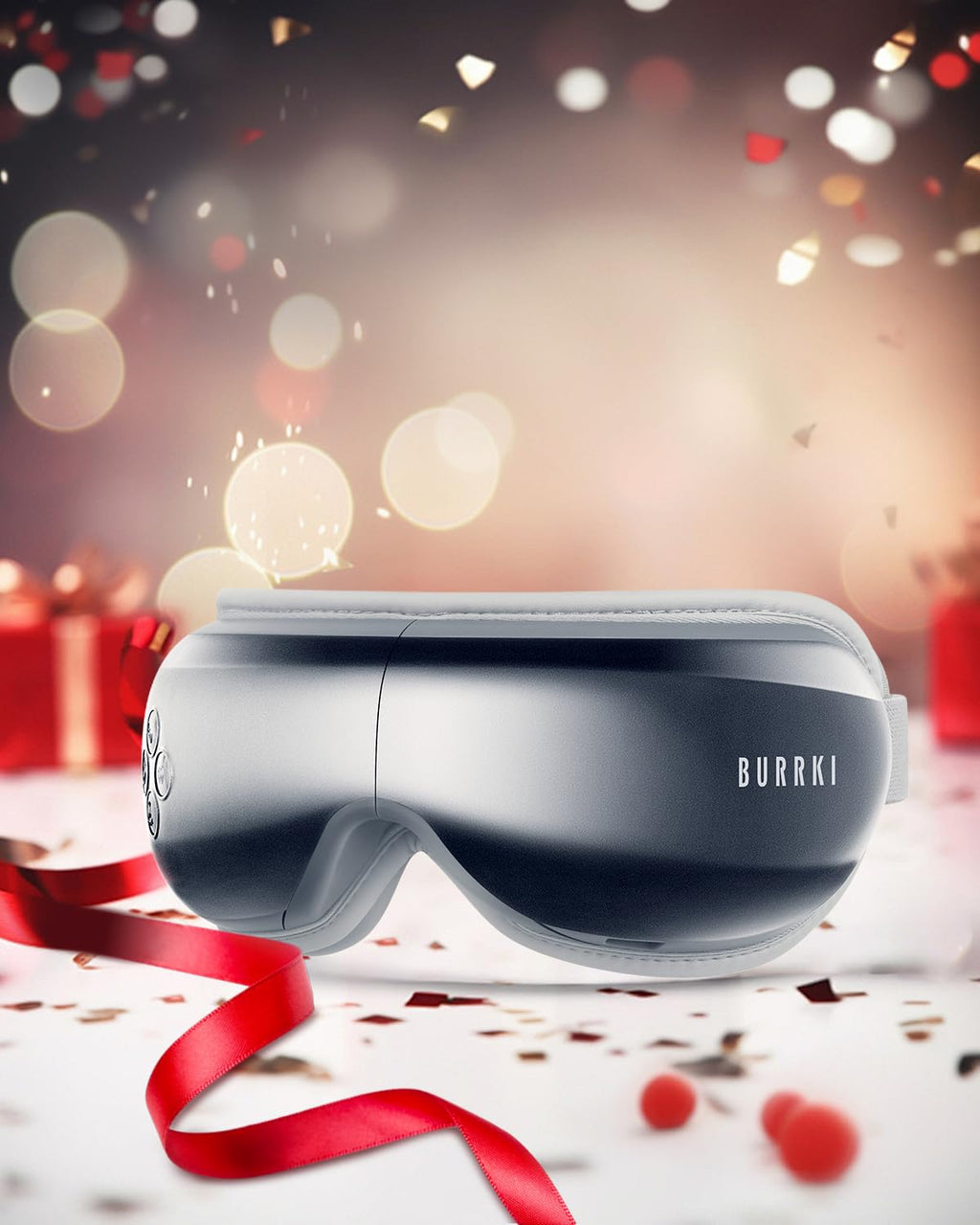 Eye Massager with Heat, Valentines Day Gifts for Him Her, Migraine Relief Massager with Compression and Bluetooth Music, Heated