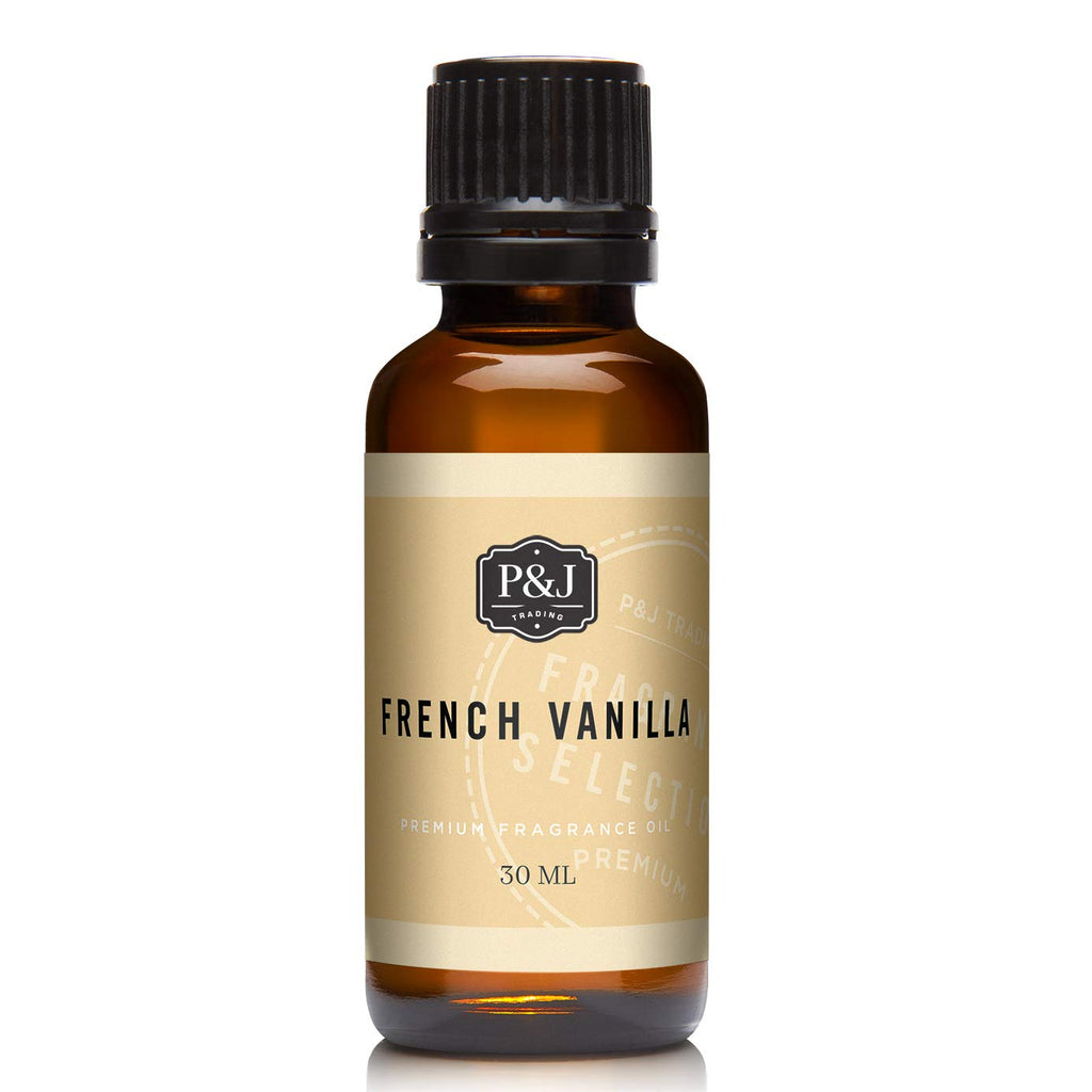 P&J Fragrance Oil | French Vanilla Oil 30ml - Candle Scents for Candle Making, Freshie Scents, Soap Making Supplies, Diffuser Oi