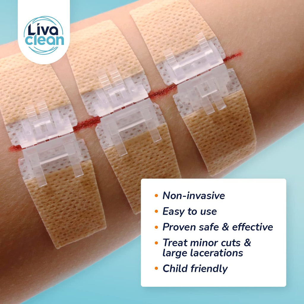 (3 CT) 1 X 3.7    Wound Closure Strips - Zip Stitch Wound Closure Kit - Butterfly Kit Device Zip Tie Skin Closuing Butterfly Ban