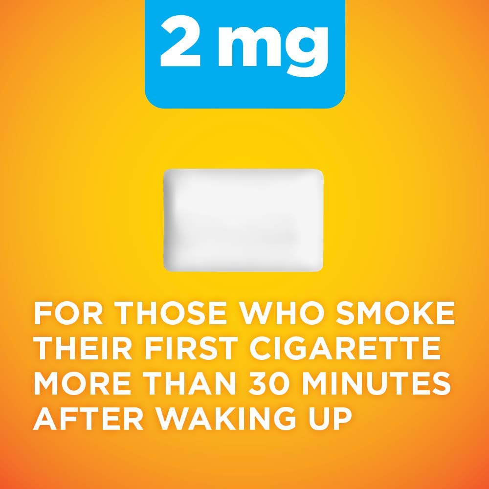 Amazon Basic Care Coated Nicotine Polacrilex Gum, 2 mg (nicotine), Stop Smoking Aid, Fruit Flavor, 160 Count