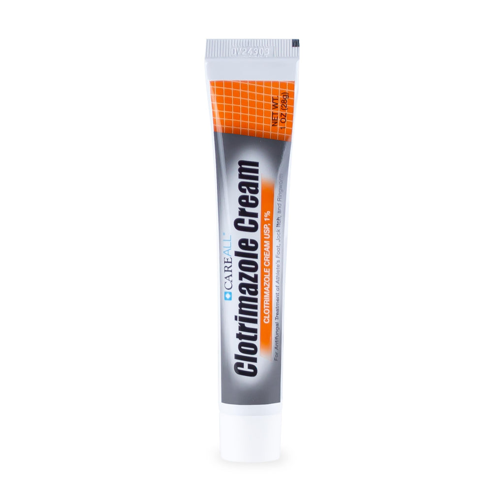CareAll Clotrimazole Antifungal Cream 1% USP 1.0 oz., Cures Most Athletes Foot, Jock Itch and Ringworm, Sooths and Relieves Itch