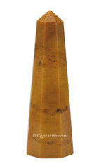 Crystal Heaven Yellow Jasper Crystal Tower Obelisk Point For Chakra, Healing And Balancing - Aaa Grade Original Certified Gemsto