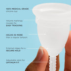 Mooncup The Original Silicone Menstrual Cup, Reusable, Ultra Soft & Easy Insert, Great for Heavy Flows, Size A, Age 30+ or Post