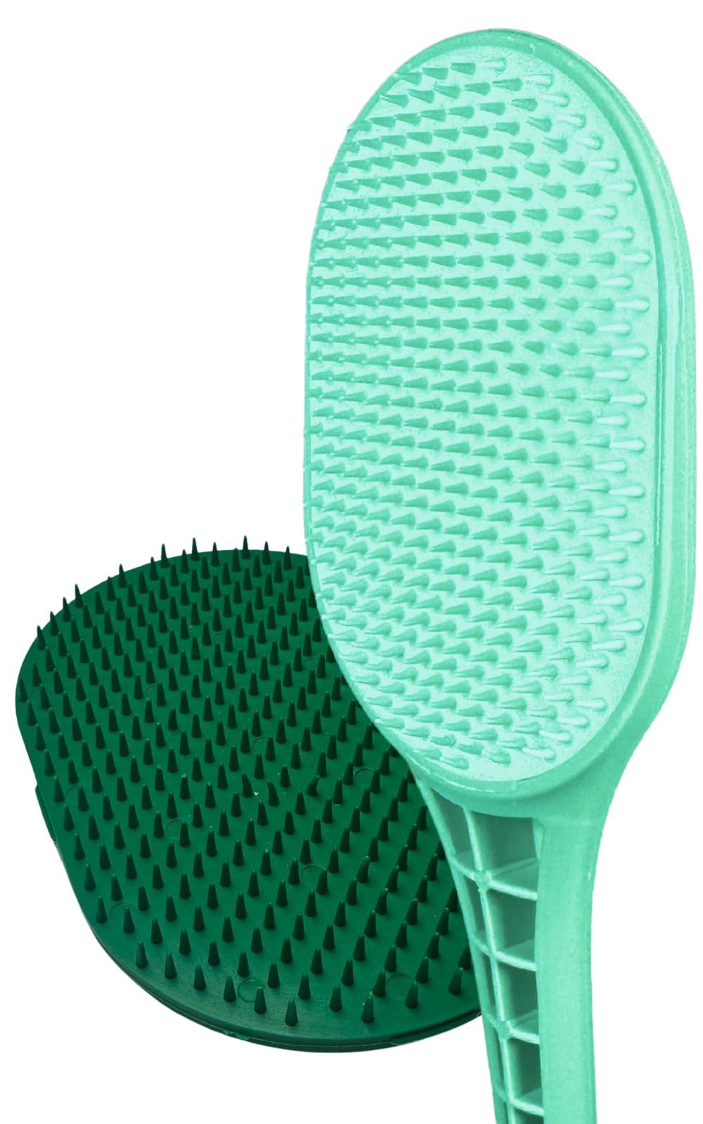 The Body Scratcher Ultimate Back Scratcher Long Sturdy Handle, Huge Scratch Surface, Swappable Heads Soft and Firm, Exfoliates, 