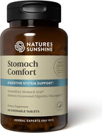 Natures Sunshine Stomach Comfort, 60 Chewable Tablets | Helps Neutralize Acid and Soothe the Stomach by Supporting Digestion