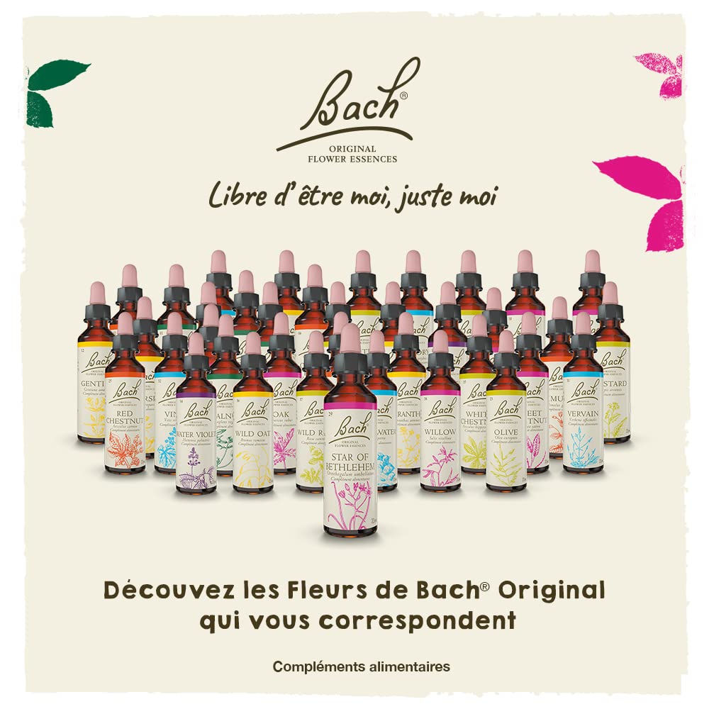 Bach Original Flower Remedies, Oak for Endurance and Strength, Natural Homeopathic Flower Essence, Holistic Wellness, Vegan, 20m