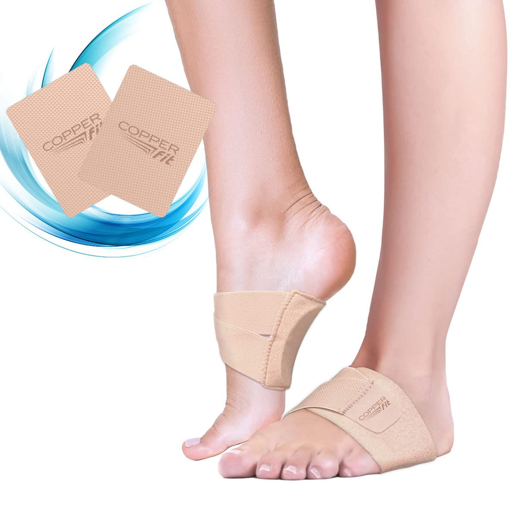 Copper Fit Arch Relief PLUS - Compression Wrap with Orthotic Arch Support Plantar Fasciitis, Flat Feet, Fallen Arches - Universa