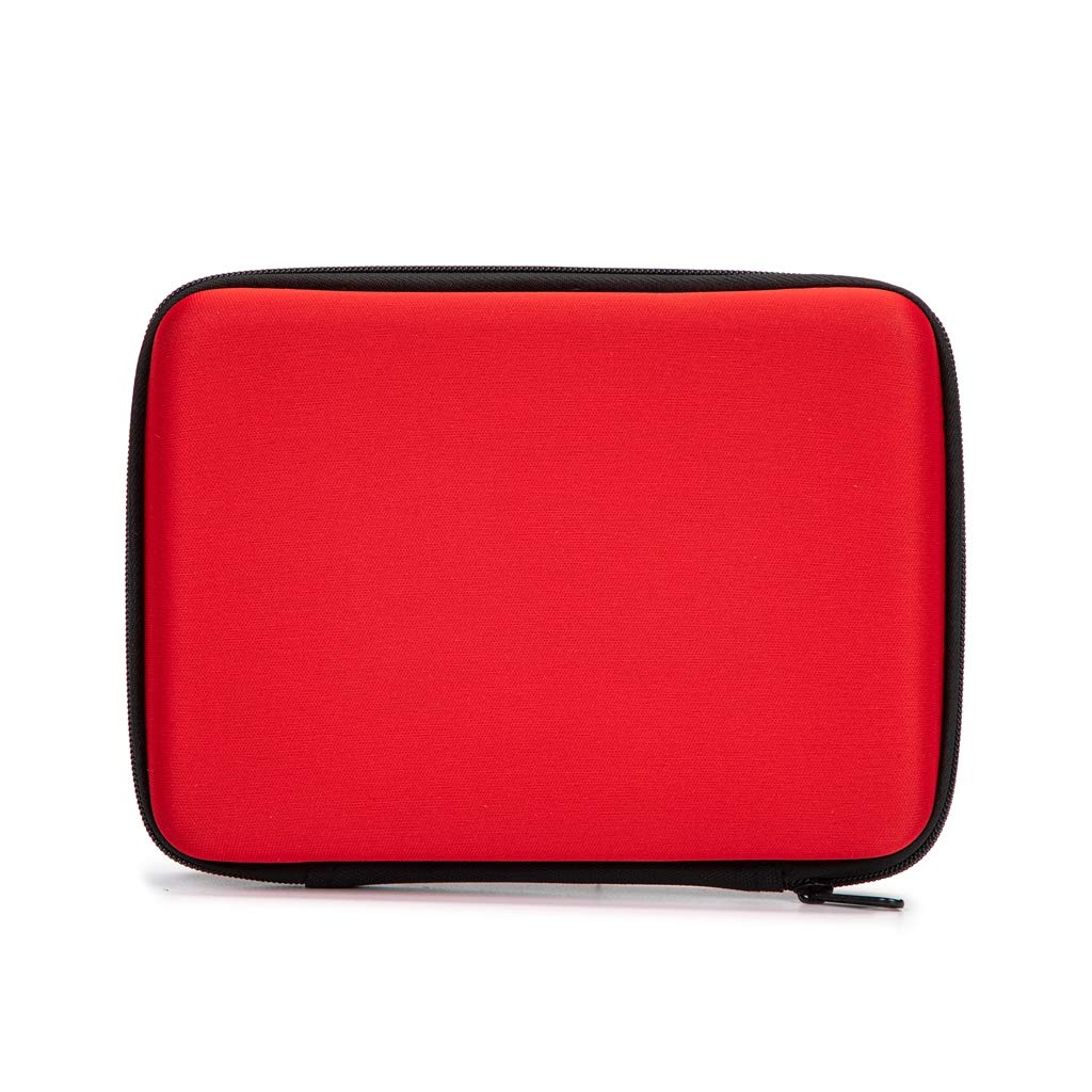 Jipemtra First Aid Hard Case Empty, First Aid Hard Case First Aid EVA Hard Red Medical Bag for Home Health First Emergency Respo