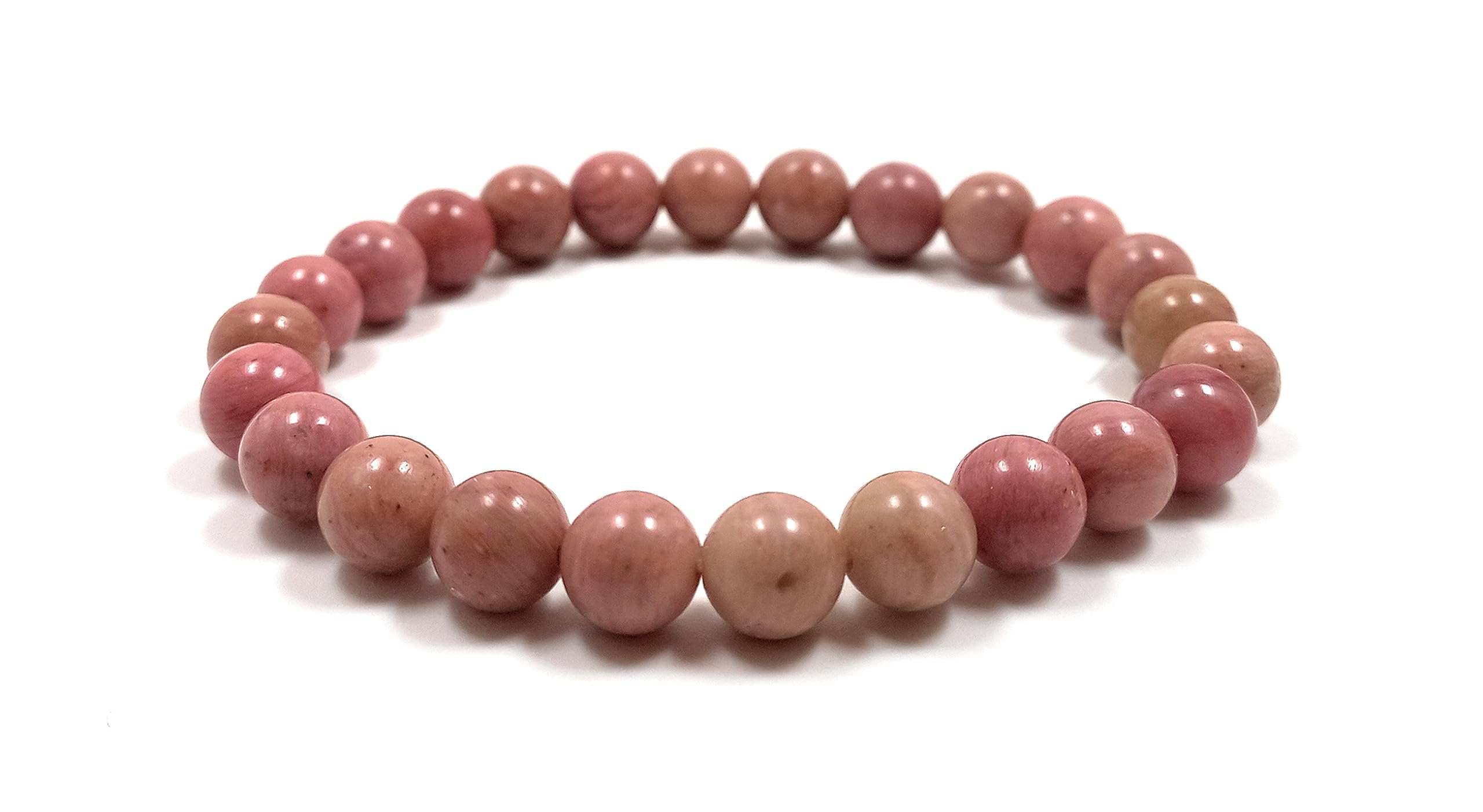 rocksmins Rhodochrosite Bracelet Natural Original Crystal Certified Real Stone Reiki Crystal Healing Love Positive Energy Attrac