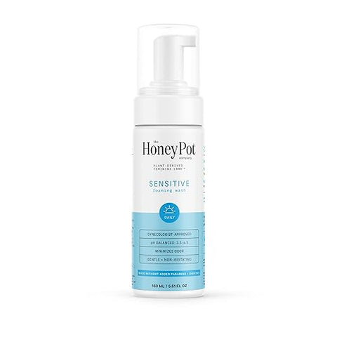 The Honey Pot Company - Sensitive Feminine Wash - Herbal Infused Natural Hygiene Wash for Sensitive Skin Types - PH Balanced Pla