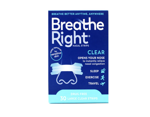 Breathe Right Nasal Strips Clear Large - 30 Strips-2 Count