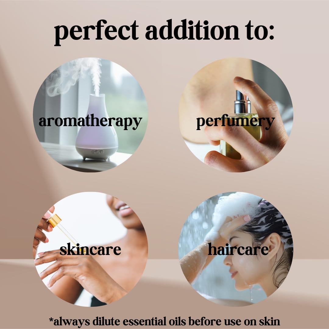 Avivni Bulgarian Rose Otto Essential Oil - 100% Pure & Natural, Organic, Undiluted for Aromatherapy, Hair, Diffuser (0.33oz - 10