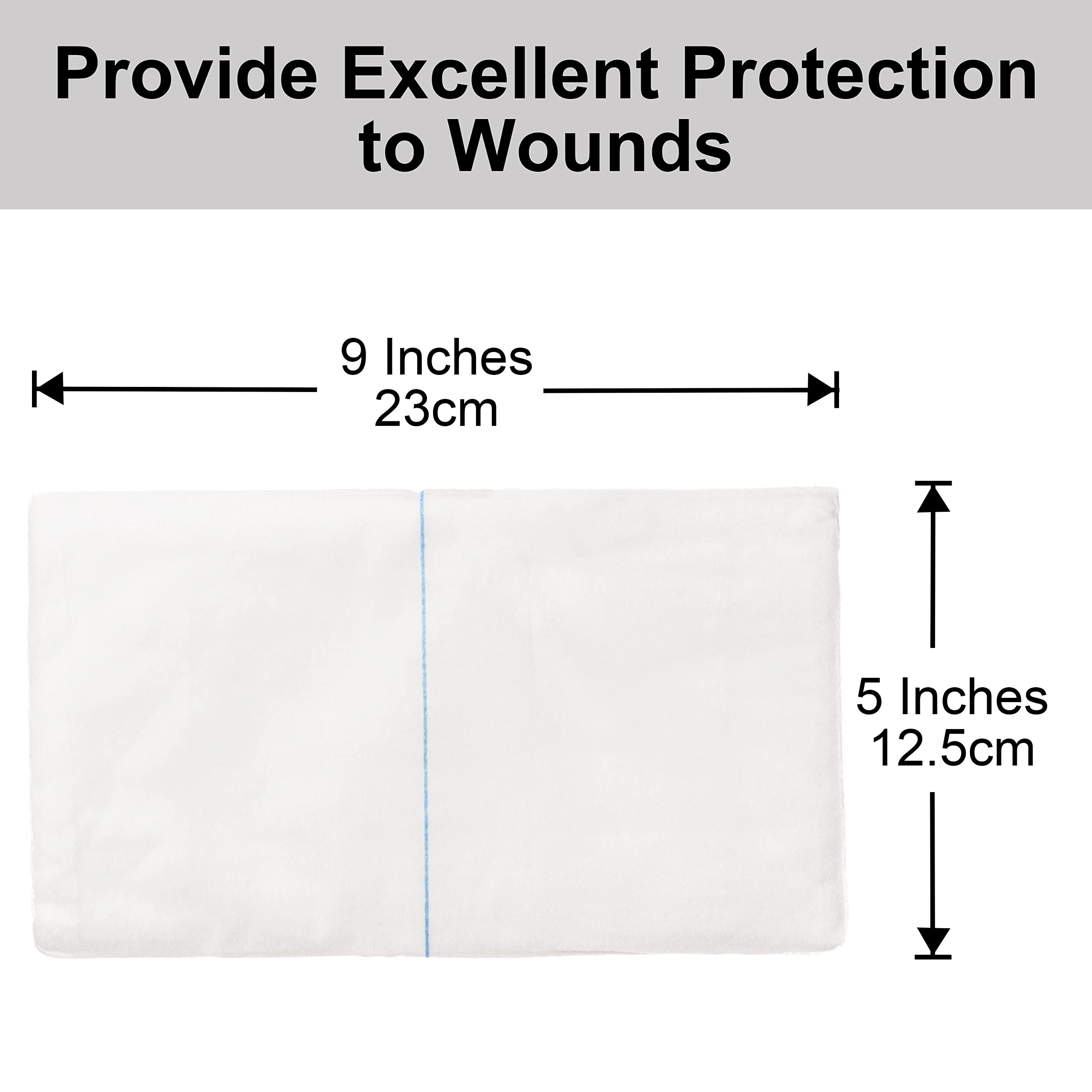 General Medi Sterile Abdominal Combine Pads - 25 Count 5 x 9 Individually Wrapped Absorbent & Thick Pads