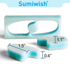Sumiwish Foam Toe Separators, 10 Pack Breathable Toe Spacers, Reduce Friction and Relieve Corns Pain, Overlapping Toes Corrector