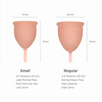 Saalt Soft Menstrual Cup - Best Sensitive Reusable Period Cup - Wear for 12 Hours - Tampon and Pad Alternative (Regular (Pack of