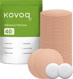 40-Pack Libre 2 & Lingo Sensor Covers, Kovoq Freestyle Libre 2 Sensor Waterproof Patches, 2 Hard Covers for Reliable Protection 