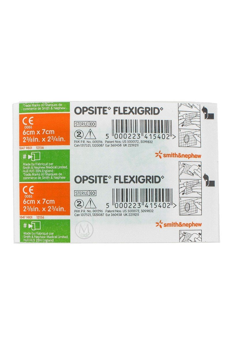 Smith & Nephew Opsite Flexigrid Transparent Dressing 2-3/8x2-3/4 - 10 Dressings by Smith & Nephew