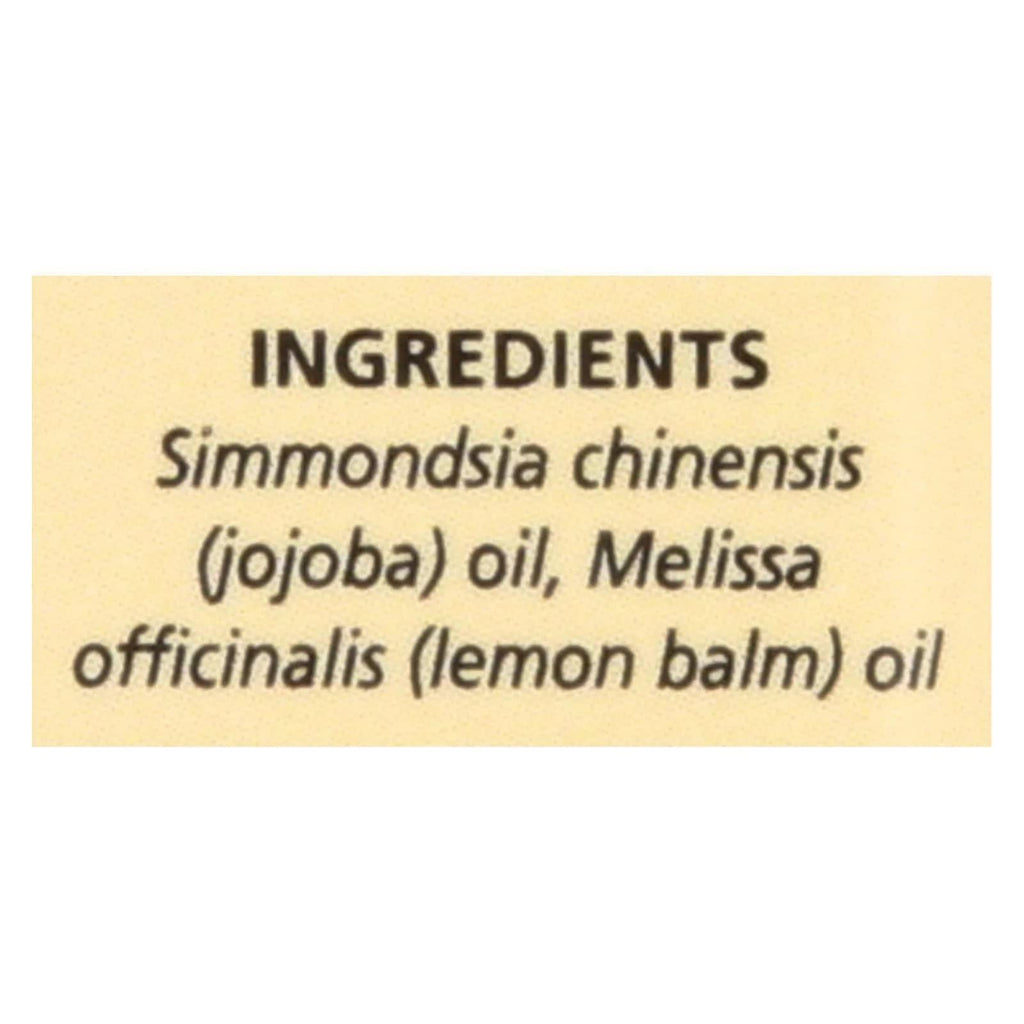 Aura Cacia Lemon Balm Pure Essential Oils In Jojoba Oil - 0.5 Oz