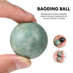 MAGICLULU 4Pcs Solid Baoding Balls Chinese Health Exercise Massage Balls Marble Stone Massage Baoding Balls for Hand Muscle Exer