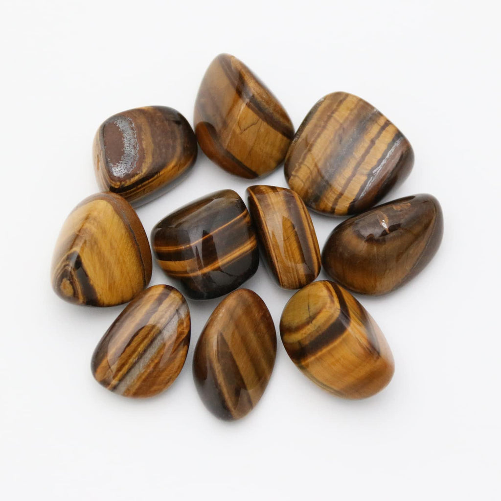 Tumbled Polished Natural Tiger's Eye Stones, Crystals and Healing Stones Quartz Bulk for Wicca, Reiki, Healing Energy, Chakra St