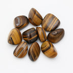 Tumbled Polished Natural Tiger's Eye Stones, Crystals and Healing Stones Quartz Bulk for Wicca, Reiki, Healing Energy, Chakra St
