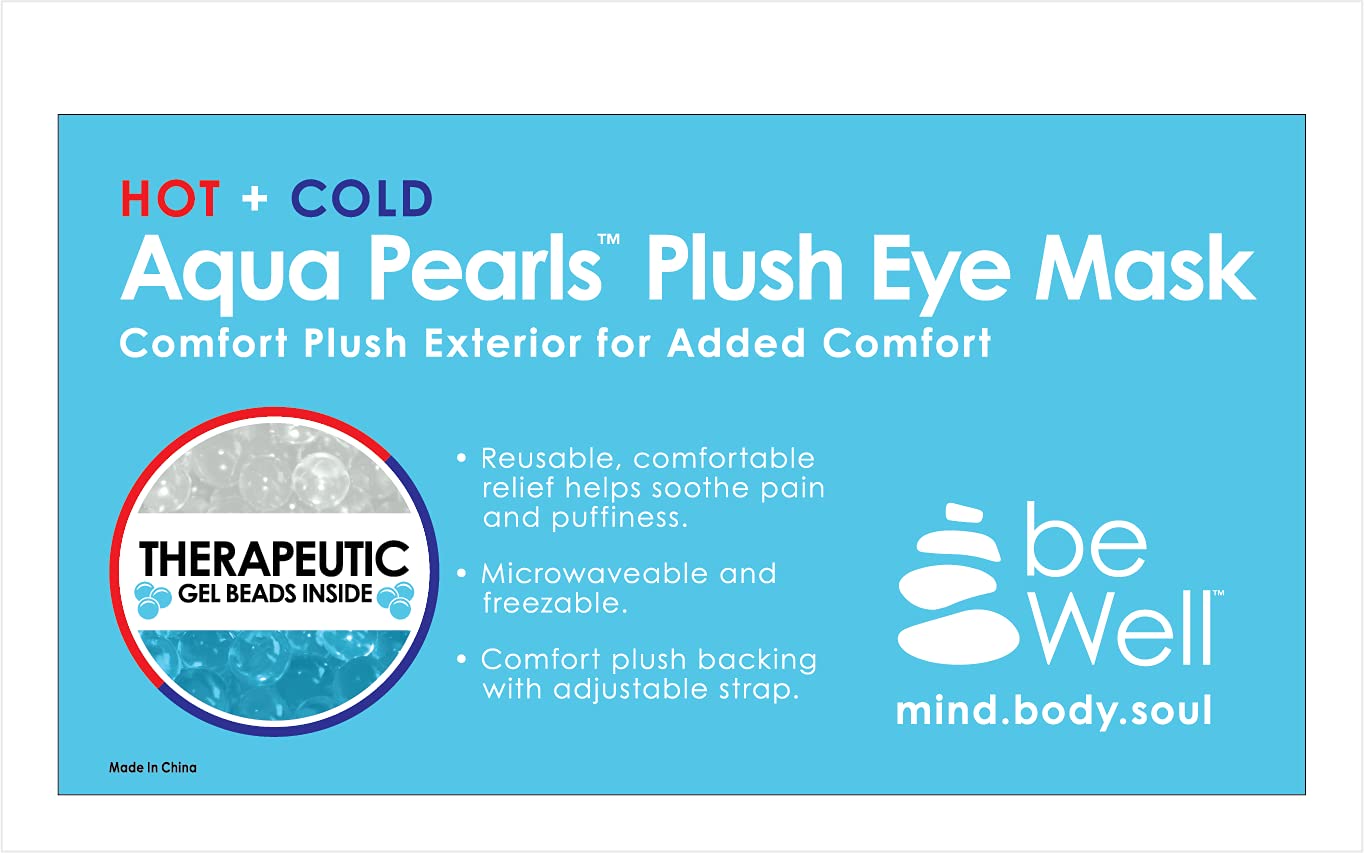Cooling Eye Mask Reusable Gel Eye Mask for Puffy Eyes,Ice Eye Mask Cold Eye Mask Frozen with Plush Backing for Headache,Migrain,