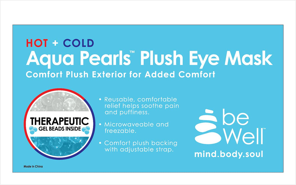 Cooling Eye Mask Reusable Gel Eye Mask for Puffy Eyes,Ice Eye Mask Cold Eye Mask Frozen with Plush Backing for Headache,Migrain,