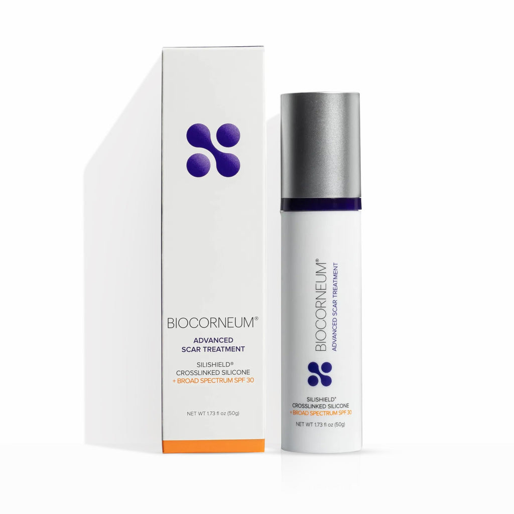 Advanced Scar Treatment with Silishield & SPF 30 50g - Made in the USA, Fast-Drying, Water-Resistant Silicone Scar Gel - Surgeon