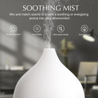 SALKING Essential Oil Diffuser (Set of 2 Dark), 100ml Small Ultrasonic Aromatherapy Diffuser for Essential Oils, Auto Shut-Off,