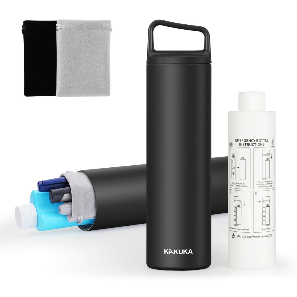 Insulin Cooler Travel Case, Medication Diabetes Supplies, 60H Insulin Pens Cold Bottle, 5-in-1 Diabetic Medicine Cooler, TSA App