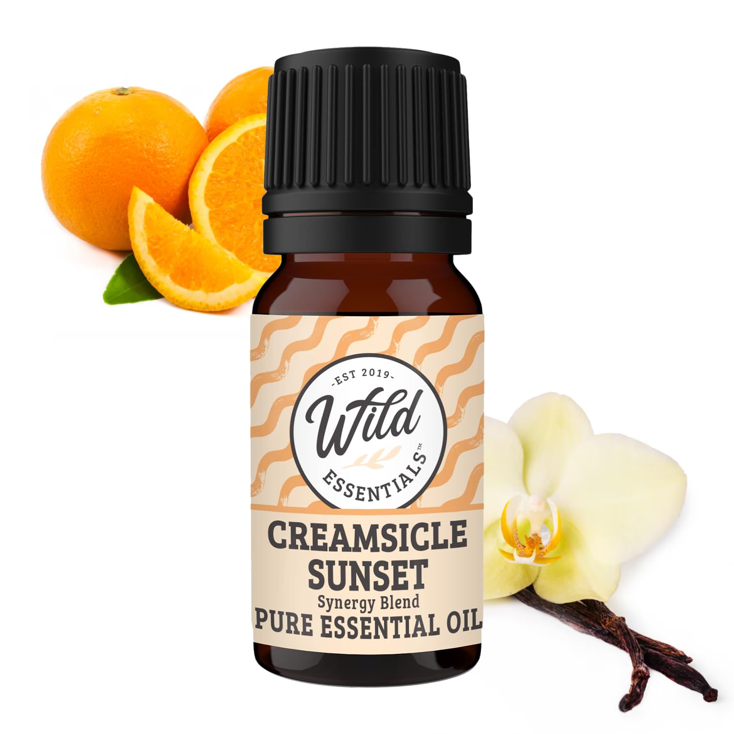 Wild Essentials Creamsicle Sunset 100% Pure Essential Oil Synergy Blend, 10ml, Therapeutic Grade, Use for Mood Boost, Motivation