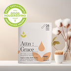 Attn: Grace Heavy Incontinence Pads for WomenWomen 2-Pack (56 Pads Total / 28 per Pack) - High Absorbency for Sensitive Skin - P