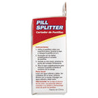 Acu-Life Pill Cutter and Splitter with Dispenser, Cuts Pills, Vitamins, Tablets, Stainless Steel Blade, Travel Sized, Includes S