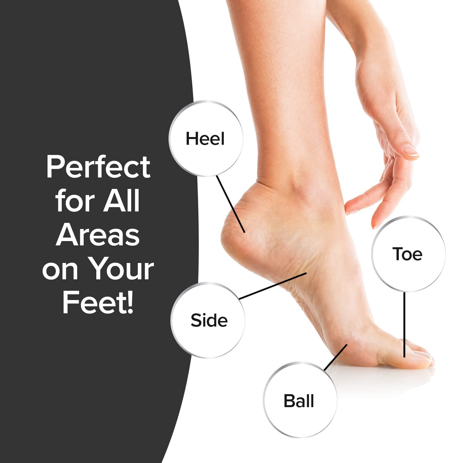 PediVac As Seen On TV Electric Callus Remover + Built-In Vacuum Sucks Up Shavings,Gently Removes Calluses & Dry Skin in Seconds,