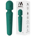 Electric Travel Massager, 10 Modes 5 Speed Powerful Silent Waterproof Handheld Neck Muscle Massage Tool (Green)