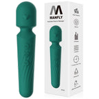 Electric Travel Massager, 10 Modes 5 Speed Powerful Silent Waterproof Handheld Neck Muscle Massage Tool (Green)