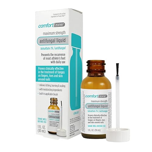 Comfort Zone Tolnaftate 1% Anti Fungal Liquid Solution, Soothes Itching, & Burning, Easy Application, Non-Oily Formula, Tolnafta