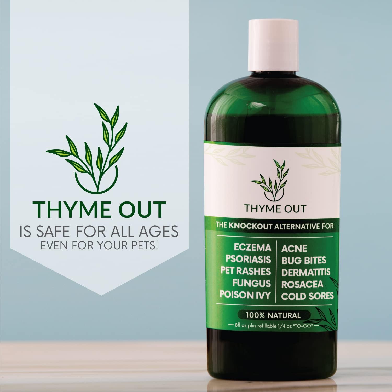 All Natural Eczema Treatment- Psoriasis Treatment - an All-in-One Solution for Acne, Dermatitis, Rosacea, Cold Sores, Pet Rashes