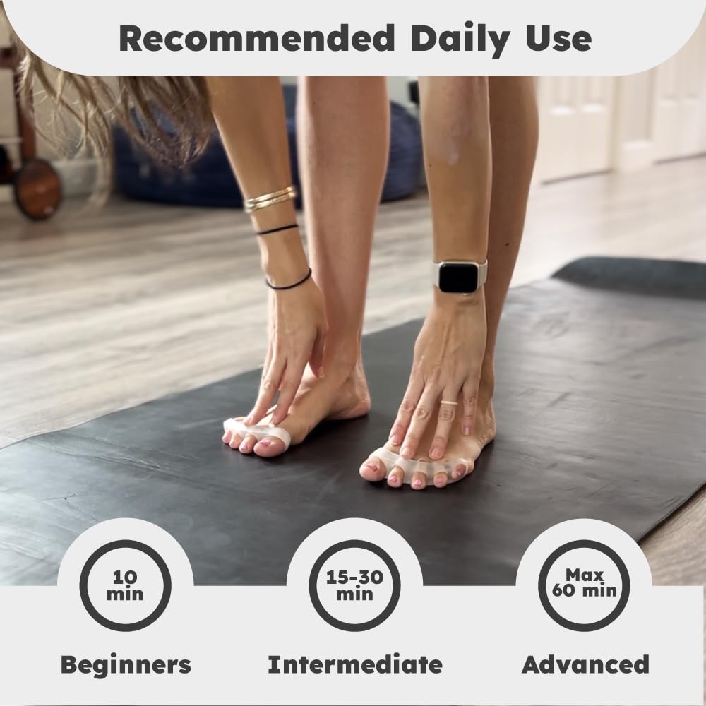 Awesome Toes Spacers & Separators Kit - Fast Relief for Hammertoe & Bunions | Includes Toe Stretch Band, Individual Toe Spacers