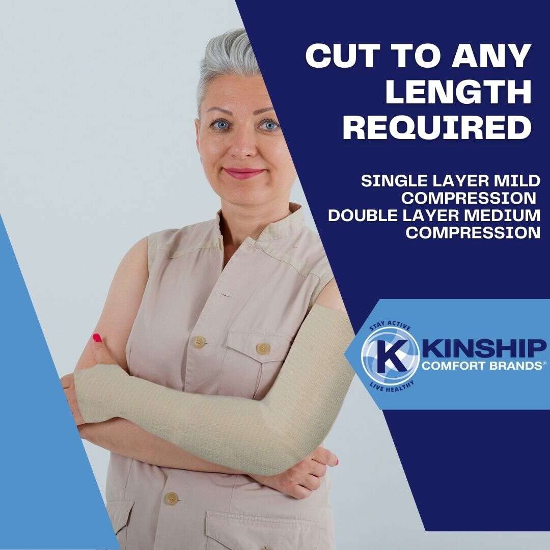 KinGrip Tubular Elastic Support Bandages by Kinship Comfort Brands Tubular Bandage Protects Fragile Skin Latex-Free Wound Care f