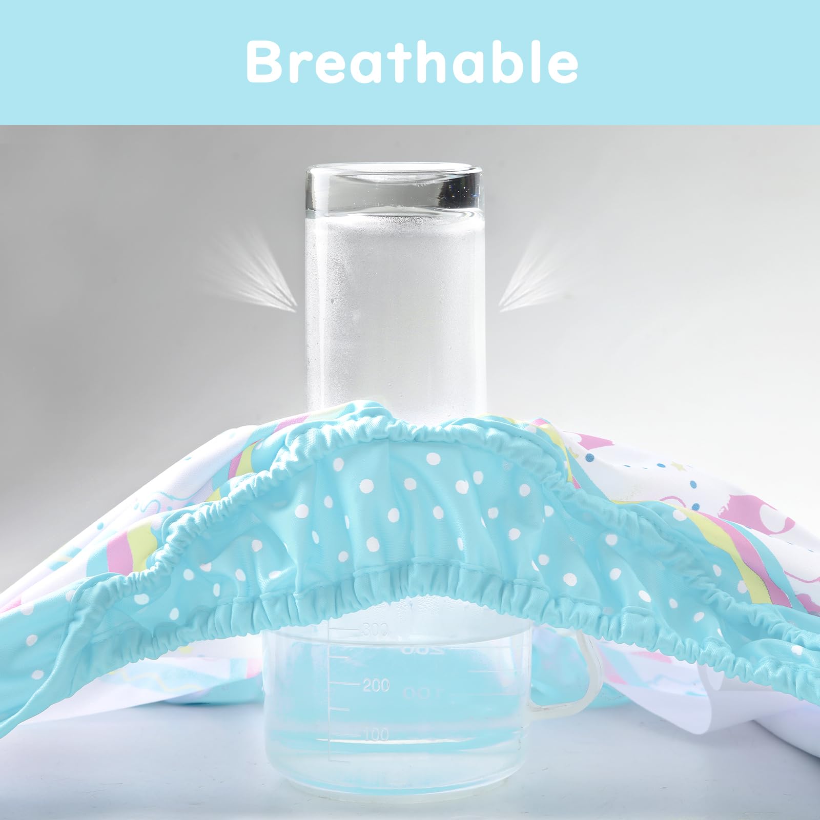 Littleforbig Washable Adjustable Reusable Waterproof Cloth Adult Diaper Wrap Cover One Size - Little Trunks